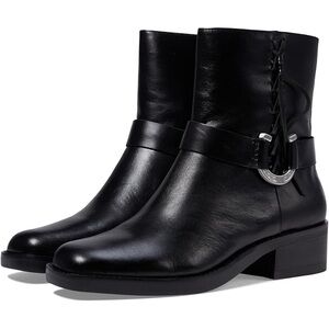 Lucky Brand Kamany Leather Western Moto Boots